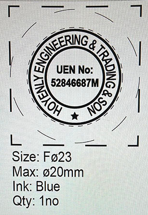 Preink Stamp: F23dia