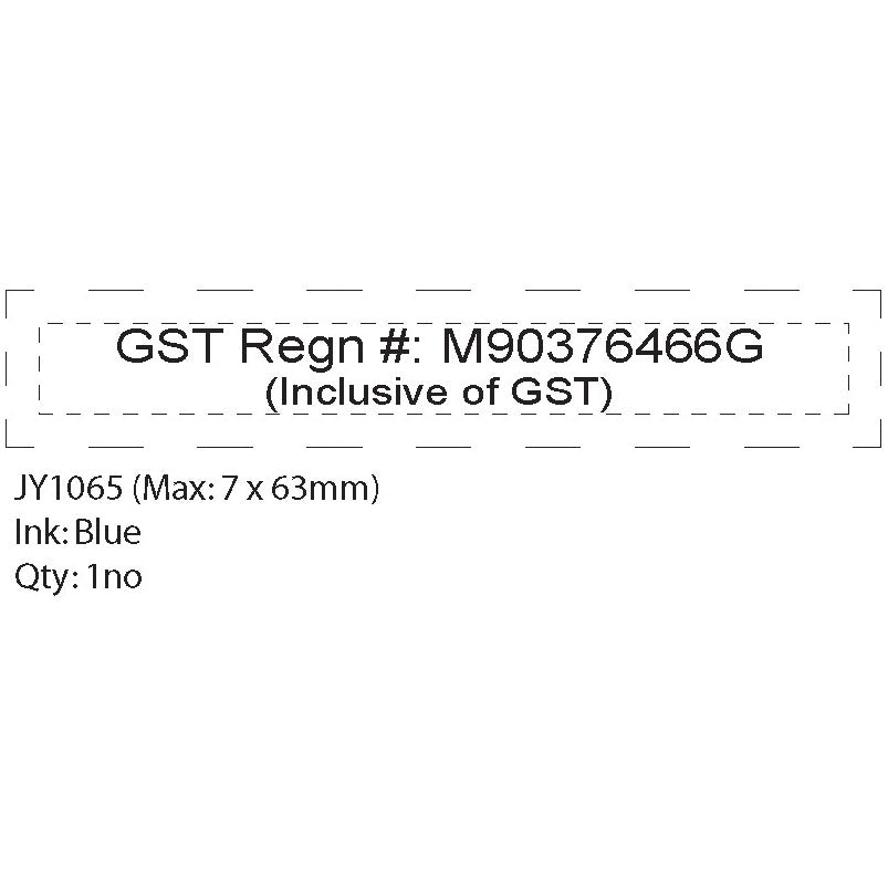 Preink Stamp: JY1065 (Max: 7 x 63mm)