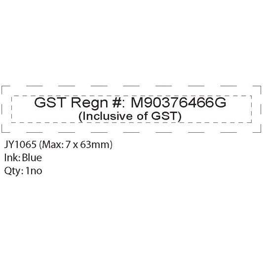 Preink Stamp: JY1065 (Max: 7 x 63mm)